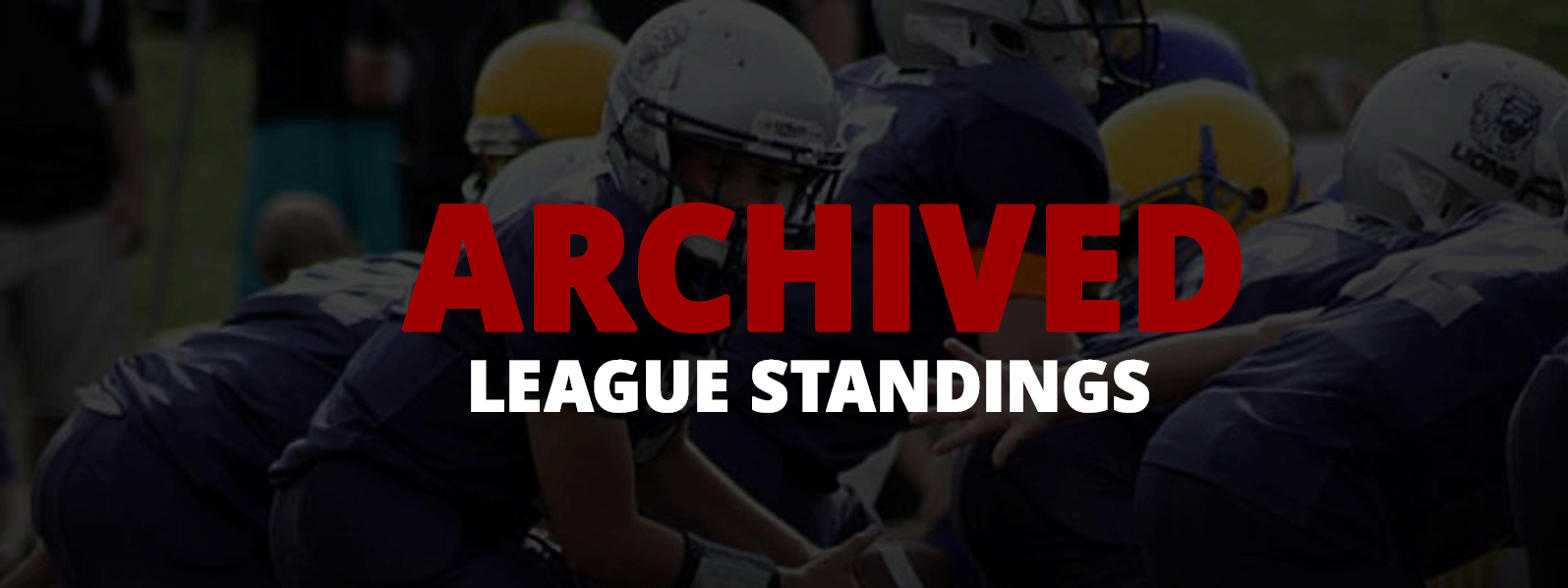 Archived Standings Central Keystone Youth Football & Cheer League