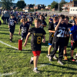 CKFL football players take the field during pregame of Friday, September 15, 2023's MCHS game vs. Lower Dauphin.